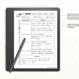 Cornell Notes for Kindle Scribe | Notebook Template | Writing Journal ...