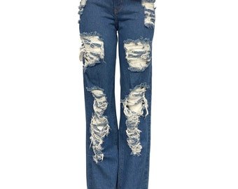 Aphrodite Jeans Super Skinny High Waisted Ripped Jeans 4389 Super