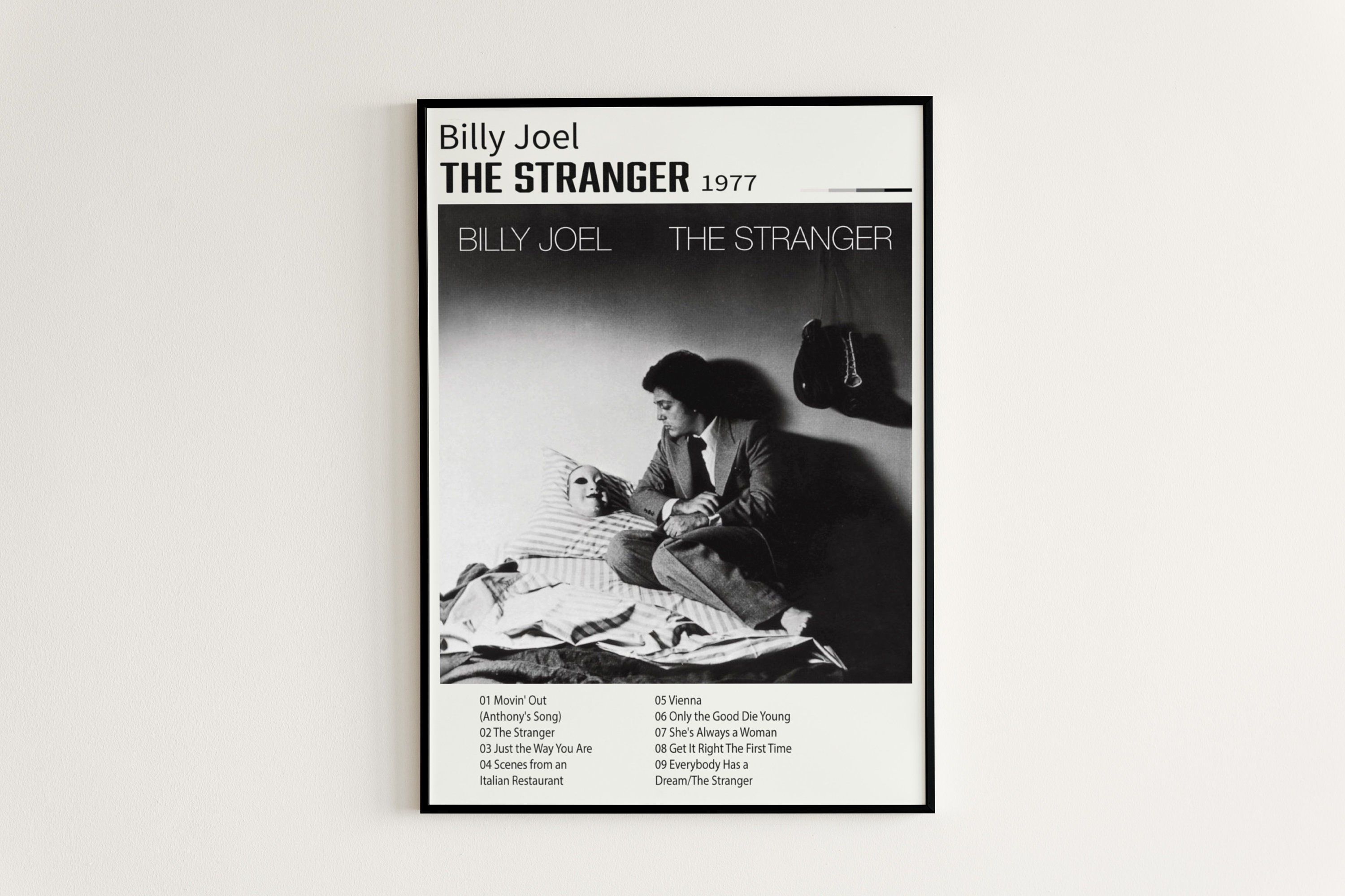 Discover The Stranger Album Cover Billy Joel Poster