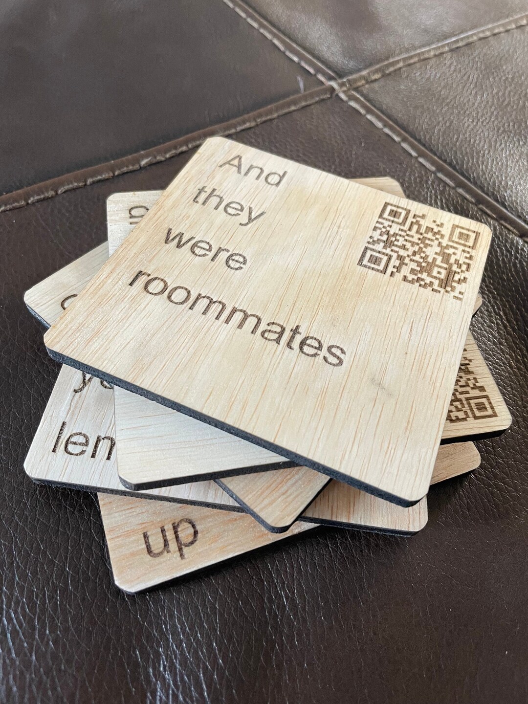 QR Code Meme Coasters Etsy