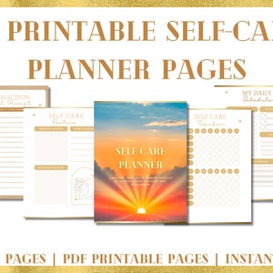 Self Care Journal, Self Care Kit, Self Care Planner, Self Care Worksheet, Wellness Planner, Mental Health Journal, Mood Tracker,