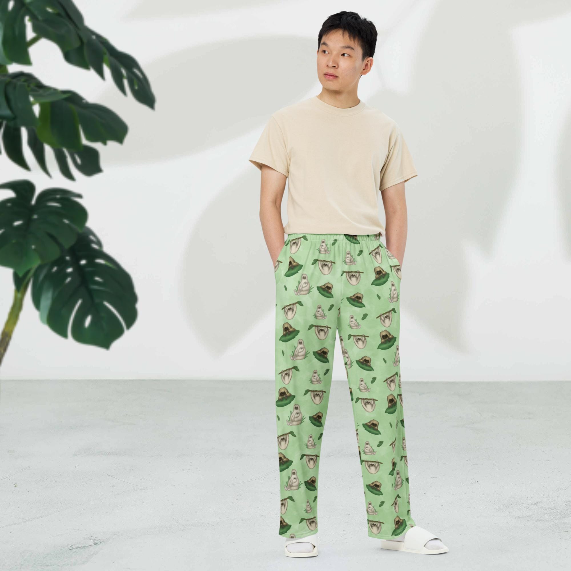 Unisex sloth pajamas hotsell