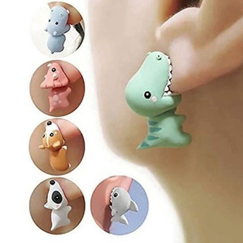 Cartoon Earrings - Etsy Cartoon Earrings - Etsy