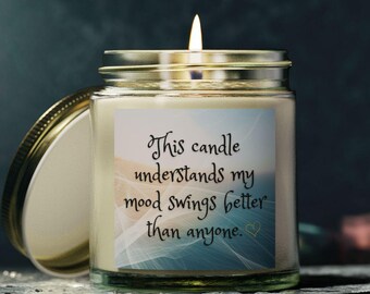 Scented Candle: Coconut Apricot Wax, Home Fragrance Gift, 4oz