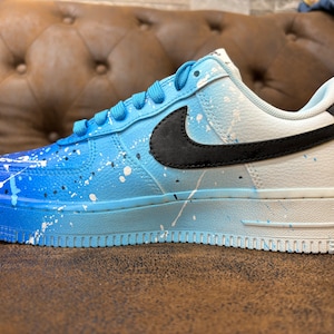Customized AIR FORCE 1 Sea Splash Sneakers | Free Style Handpainted and ...