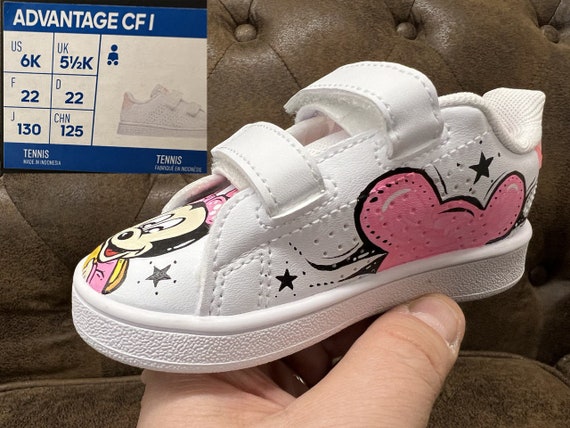 Custom Cartoon Baby Sneakers Airbrushed Hand Painted Size Us 6 Eur 22 This Pair SHIP in 24h Custom Shoes Airbrush Art Etsy UK