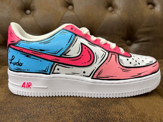 Customized AIR FORCE 1 Cartoon Style Sneakers Fully Handpainted Custom Shoes Airbrush Art Painted on Demand With Fast Shipping Etsy Canada