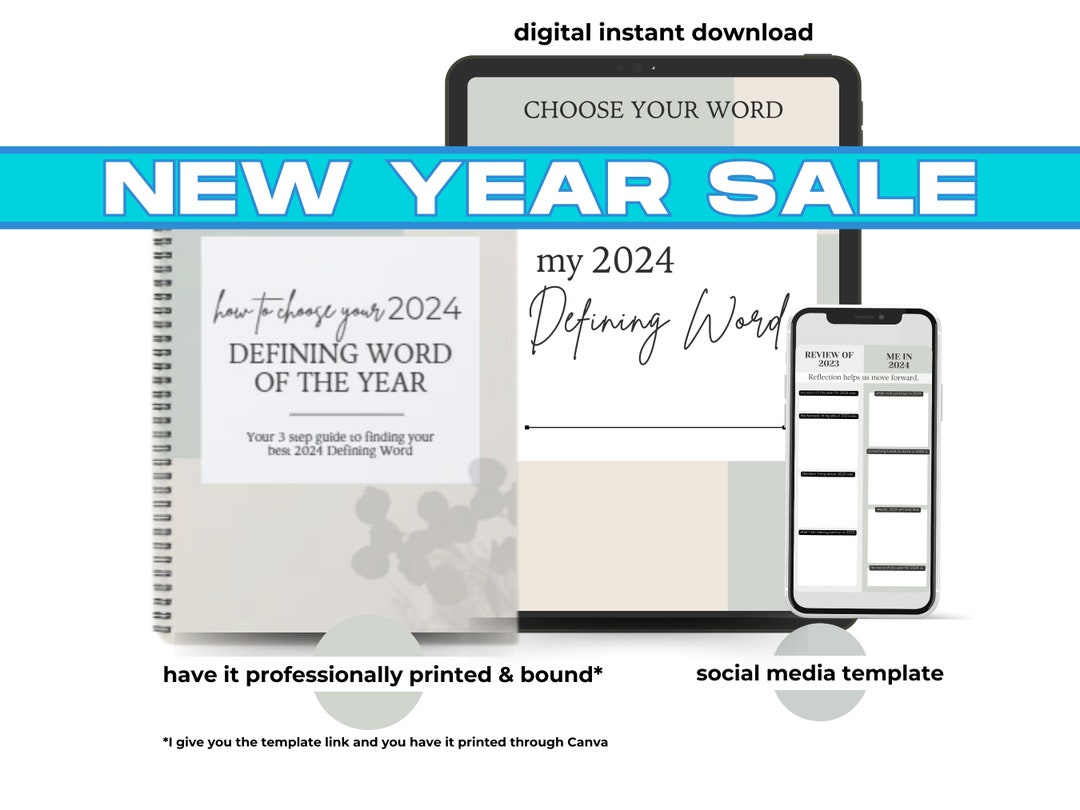 Green 2024 Word of the Year Guide Instant Download 2 Bonuses Easy 3
