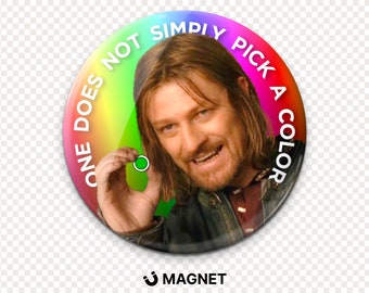 Meme de selección de color Imán