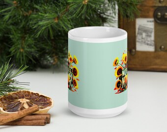 Sonnenblumen Tasse Sonnenblume Geschenk für Mama Sonnenblumen Liebhaber Sonnenblume Kaffee Tasse Sonnenblume Tee Tasse Sonnenblume Geschenk für Sie