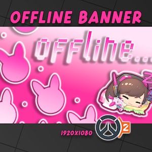 D.va Twitch offline-banner