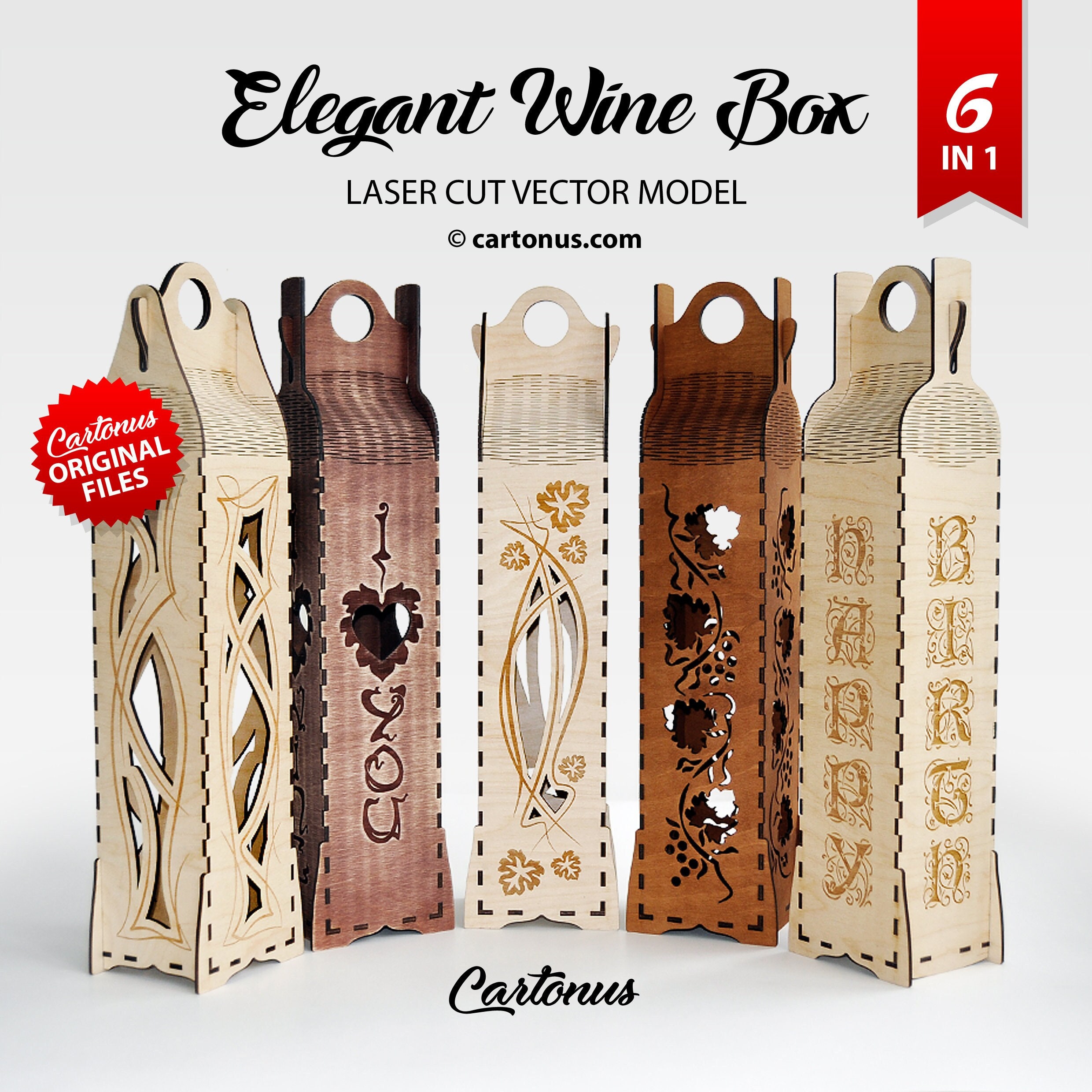 Laser Cut Wine Box Template Free Download Laser Cut Wine Box Template Free Download
