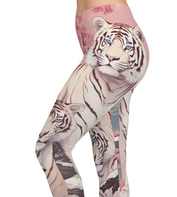 Pink Tiger Leggings -  New Zealand