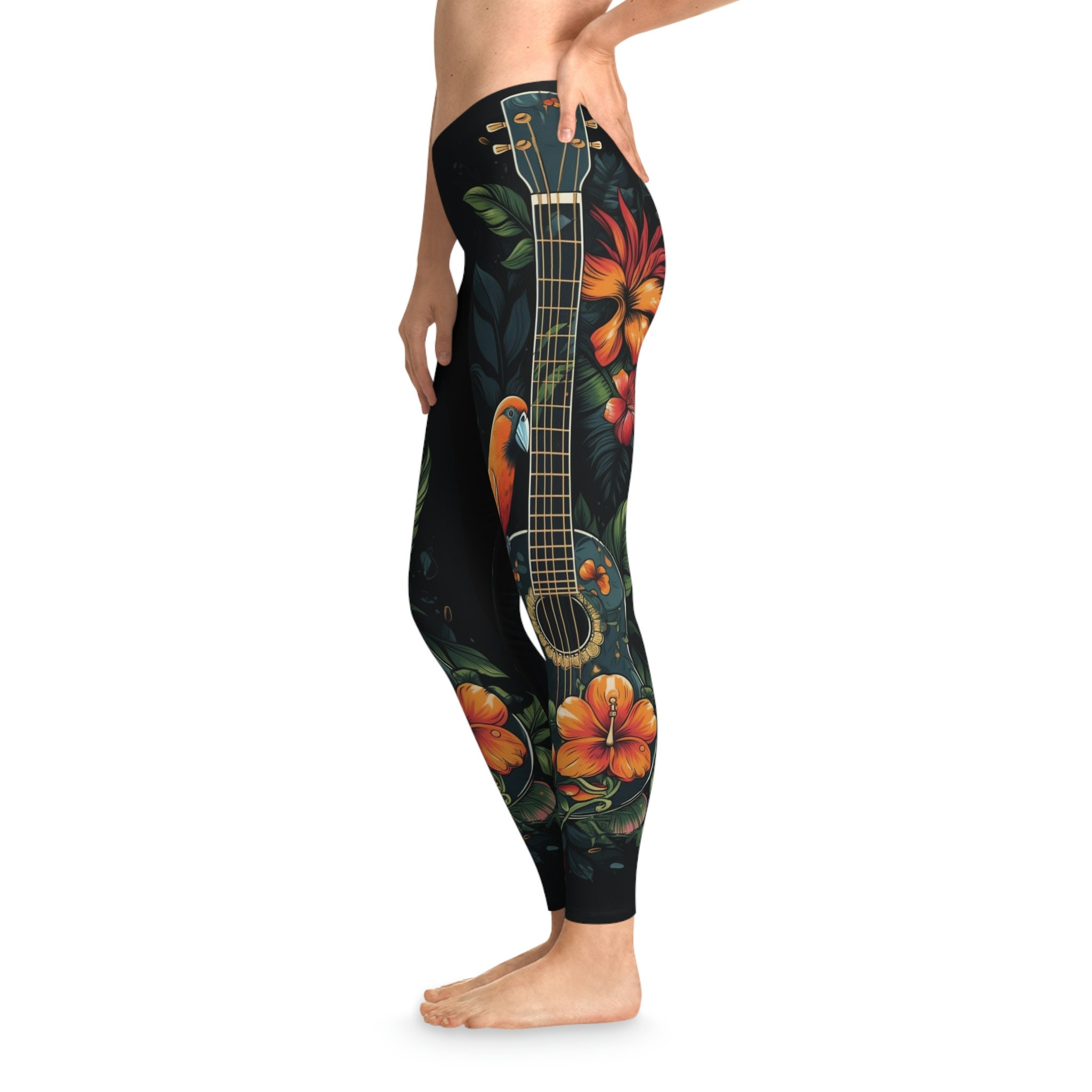 Kapua Ukulele Soft Stretchy Leggings for Women Hippie Clothing, Musician  Clothing, Cottagecore Plus Size Leggings Yoga Pant 