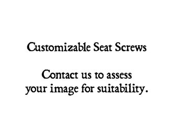 Customizable - engraved Harley compatible seat screw / seat bolt