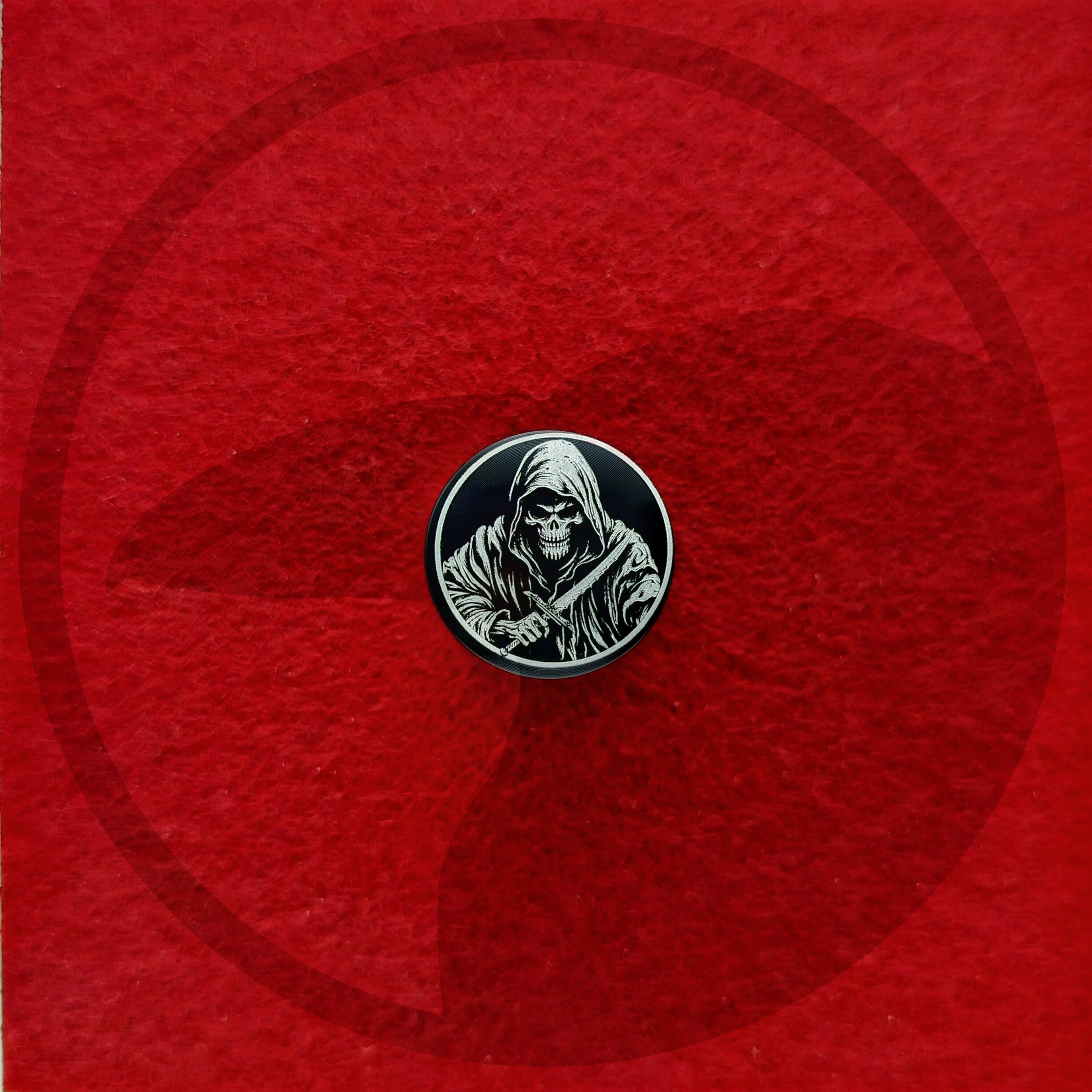 Grim Reaper - engraved Harley compatible seat screw / seat bolt