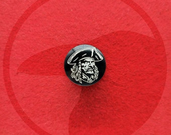 Pirate - engraved Harley compatible seat screw / seat bolt