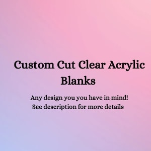 Custom CLEAR Cast Acrylic blank-badge reel-keychain blanks