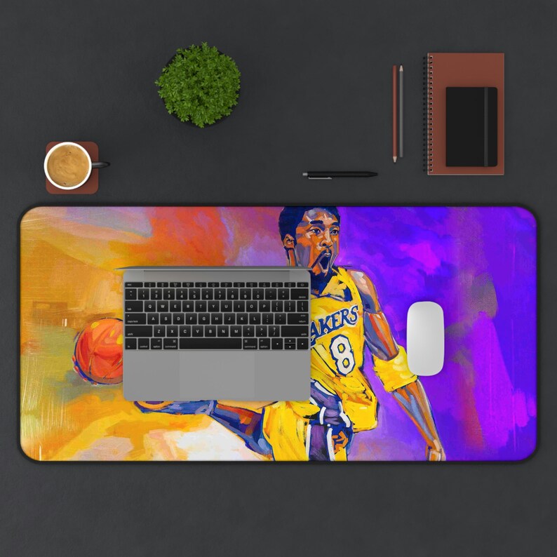 Kobe Bryant Lakers Desk Mat Mouse Pad Etsy