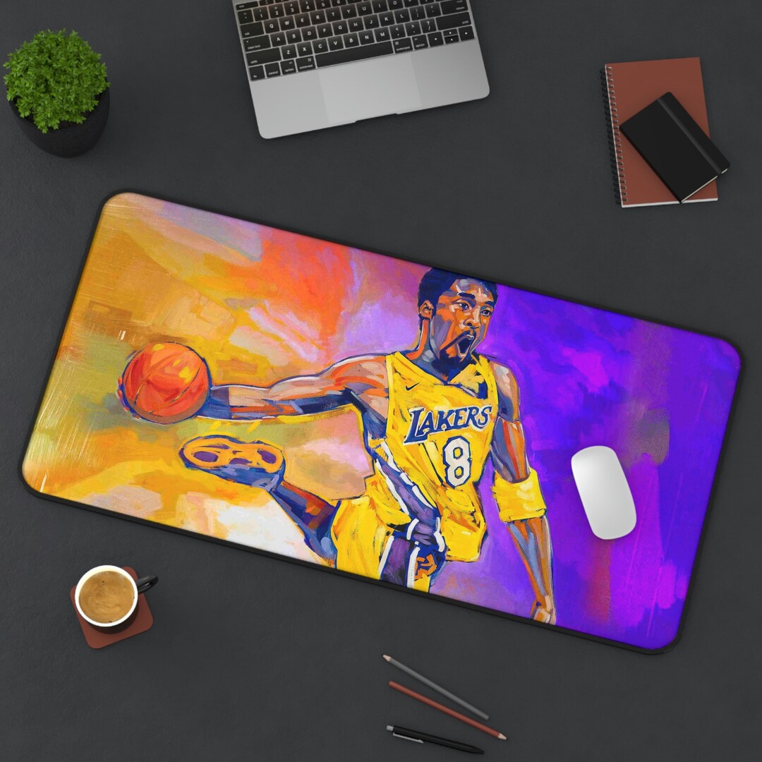 Kobe Bryant Lakers Desk Mat Mouse Pad Etsy