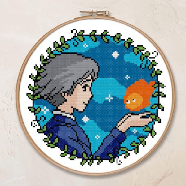 Howl's Moving Castle Embroidery - Etsy