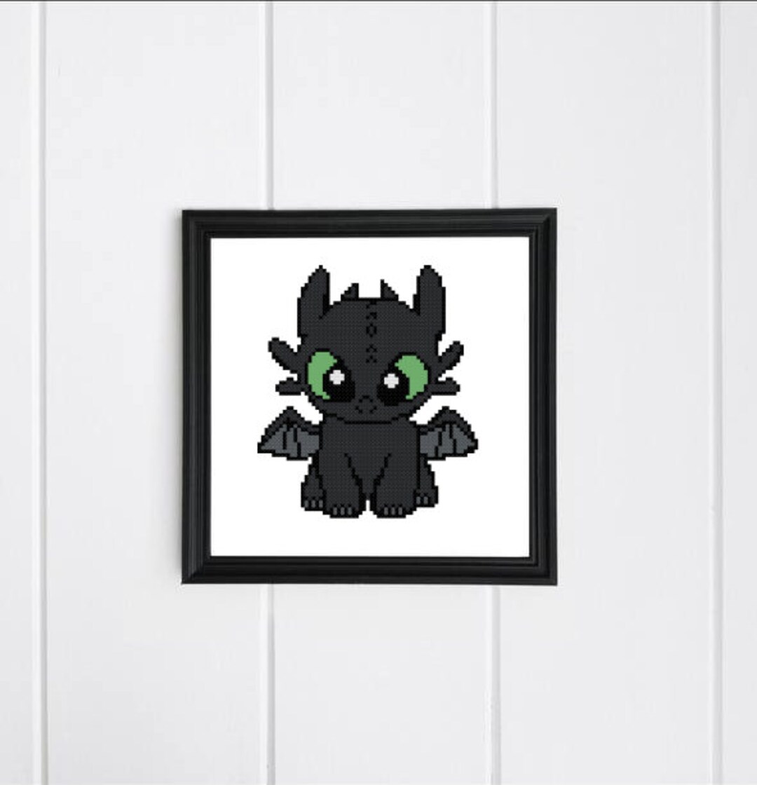 How to Train Your Dragon Cross Stitch Pattern PDF, Handmade Gift Movie