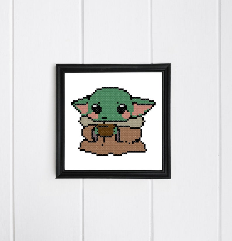 Baby Yoda Cross Stitch Pattern Yoda From Star Wars Gift for Etsy
