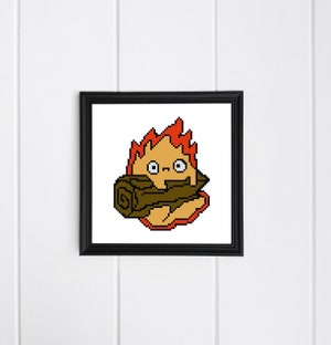 Howl's Meltdown Cross Stitch Studio Ghibli Moving Castle Pattern ...