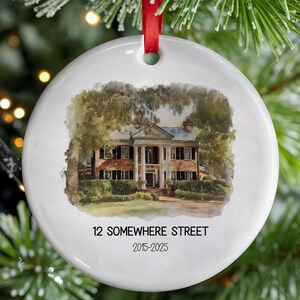 Personalized New Home ornament, ustom House Address Keepsake, Custom Photo Housewarming Gift for Family, New Home Gifts