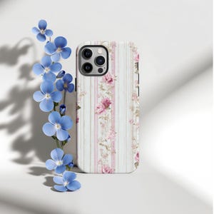 Coquette Pink Flower Cute Aesthetic Phone Cover Compatible with iPhone11/12/13/14/15/16 Pro,Promax,Plus| Floral aesthetic pattern Phone Case