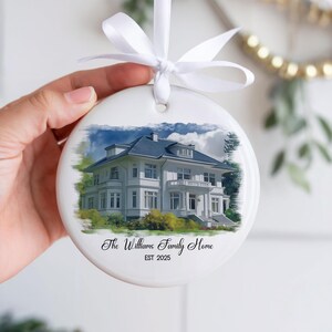 Personalized New Home Christmas Ornament, First Christmas At Home Ornament, Custom Home Photo Ornament, New Home Ornament