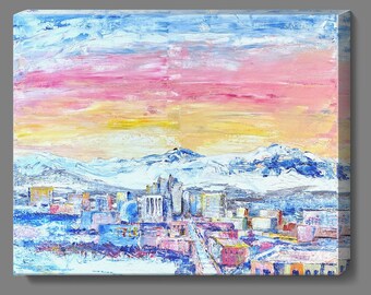 SALE - Our Town, Canvas Print