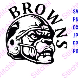 Browns Football Helmet SVG Bundle - SVG Files for Cricut, Sublimation PNG, T-Shirt Design