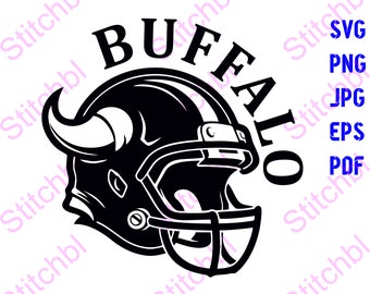 Buffalo Football Helmet SVG Bundle - SVG Files for Cricut, Sublimation PNG, T-Shirt Design
