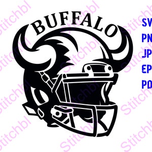 Buffalo Football Helmet SVG Bundle - SVG Files for Cricut, Sublimation PNG, T-Shirt Design