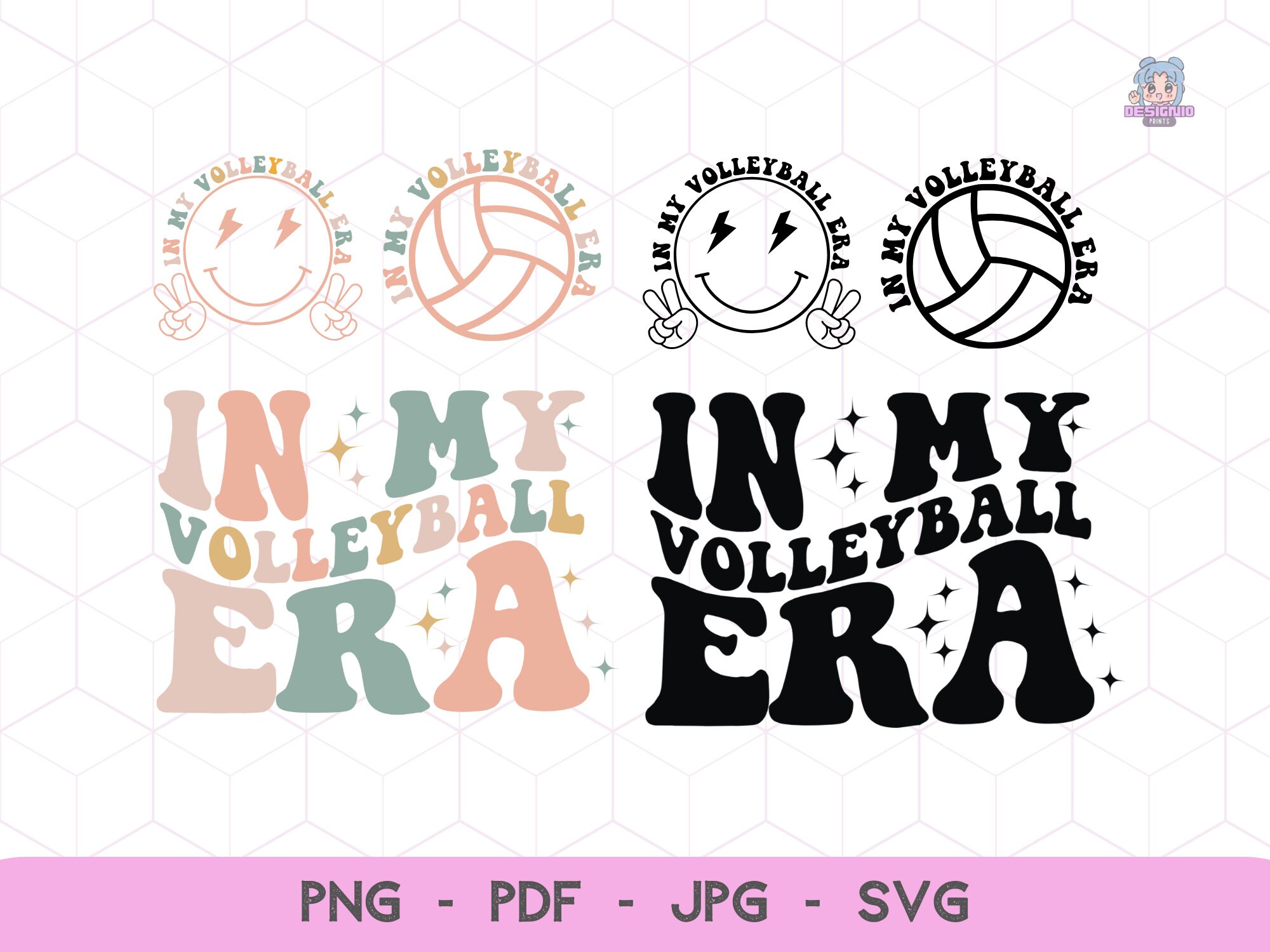 In My Volleyball Era Svg, in My Volleyball Era Png, Volleyball Lover