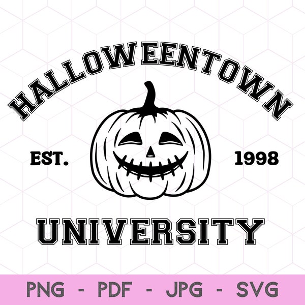 Halloweentown University Svg, Halloweentown Svg, Halloween Cricut Files, Halloween Shirt svg, Halloween Pumpkin, Spooky Season, Est 1998 Svg