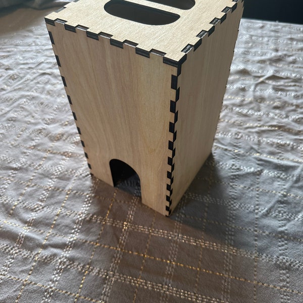 DIY Wooden Boxed Wine Cover - Customize and Decorate Yourself!  Assembly available