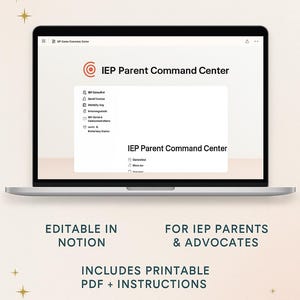 Track IEP goals, meetings, and more with this editable Notion planner. Perfect for parents & advocates. Instant download!