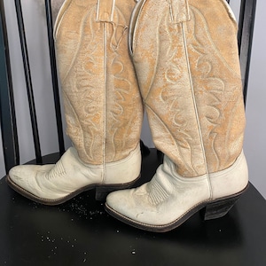 Vintage Leather Cowboy Boot