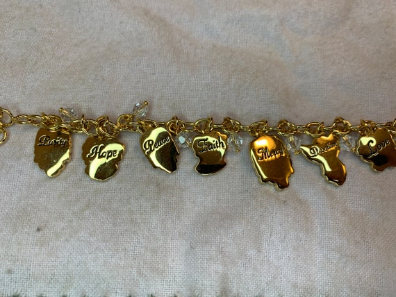 Angel 24k plated Bradford Exchange Charm Bracelet - image 5