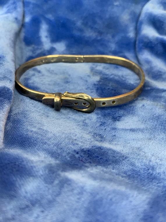 Sterling silver belt shaped bracelet - image 3