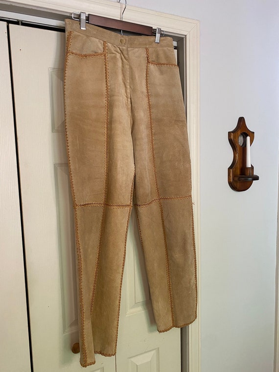 Vintage Suede Pants - image 1