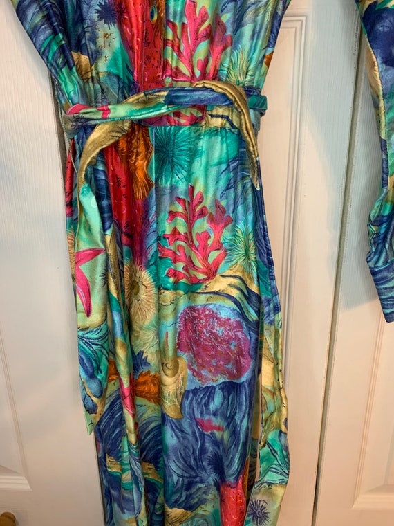 1980’s Vintage I. Magnin Beach Themed Jumpsuit - image 7