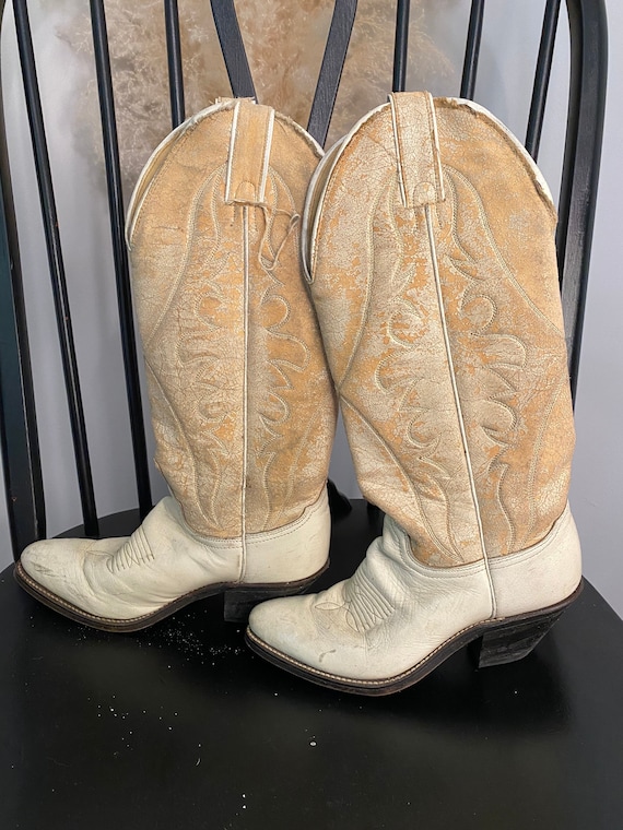 Vintage Leather Cowboy Boot
