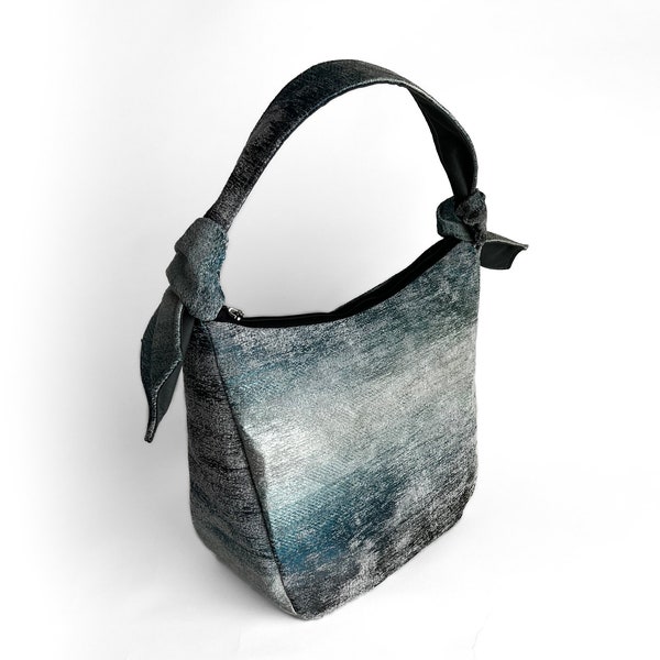 Blue and Gray Ombre Hobo Concealed Carry Bag