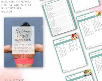 Muscle Building Meal Plan for Women | High-Protein Recipes & Snacks (Digital Download)