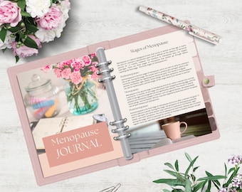 Diario de la menopausia I Autocuidado de la menopausia I Planificador de la menopausia I Kit de herramientas para la menopausia I Cuaderno de trabajo para la menopausia I Guía para la menopausia I Diario de la menopausia