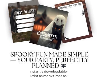 Halloween Party Planner | Printable PDF | 31 Pages of Spooky Fun