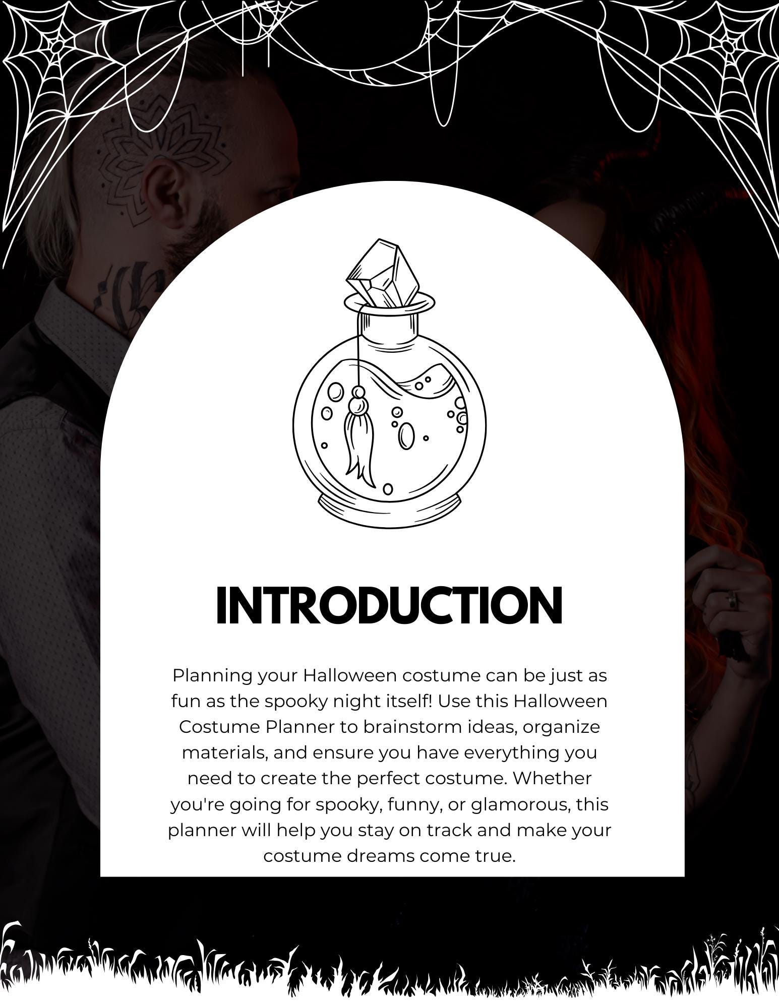 Halloween Costume Planner I Printable Costume Planner I Halloween ...